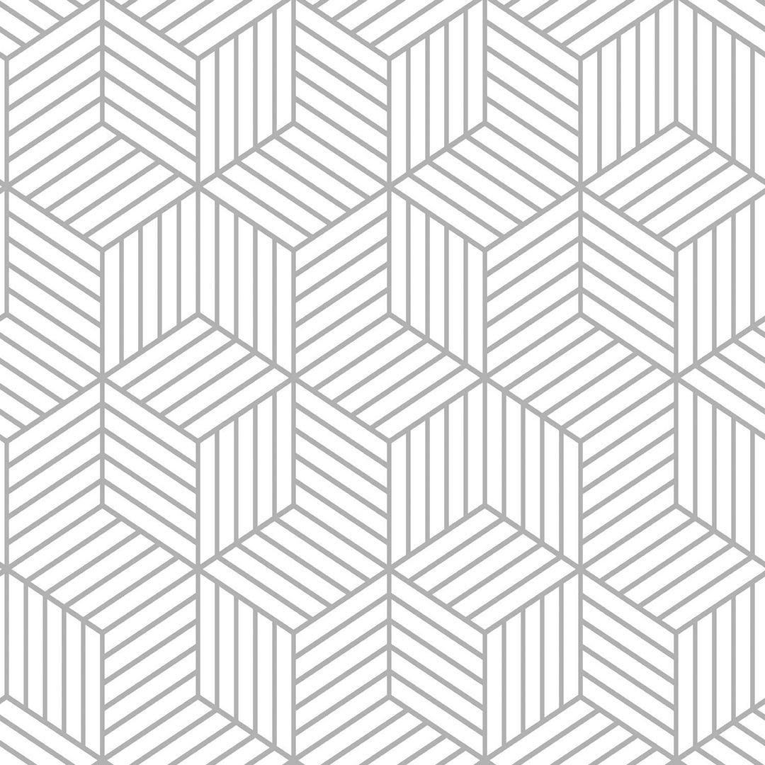 Peel & Stick Wall, Striped Hexagon