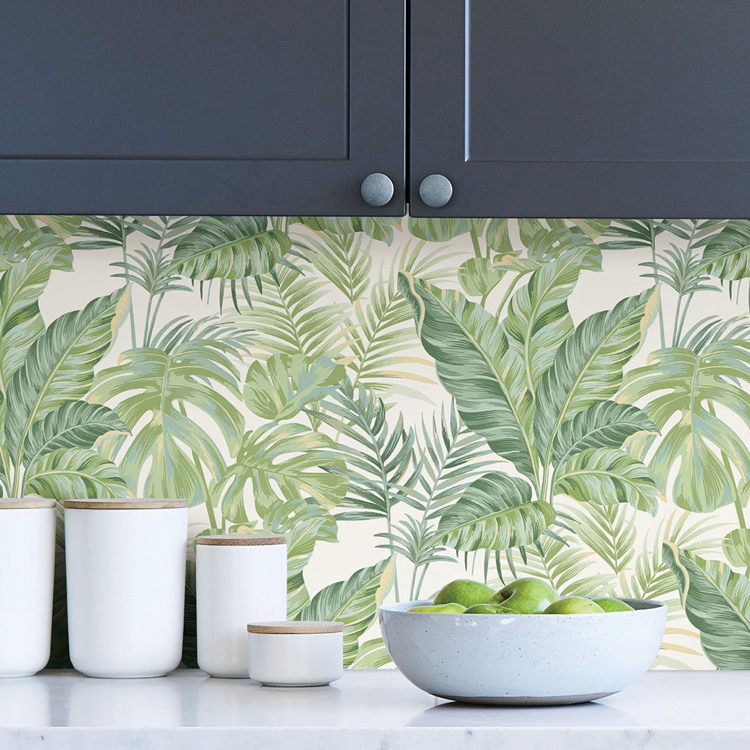 Madagascar Peel & Stick Wallpaper, Green