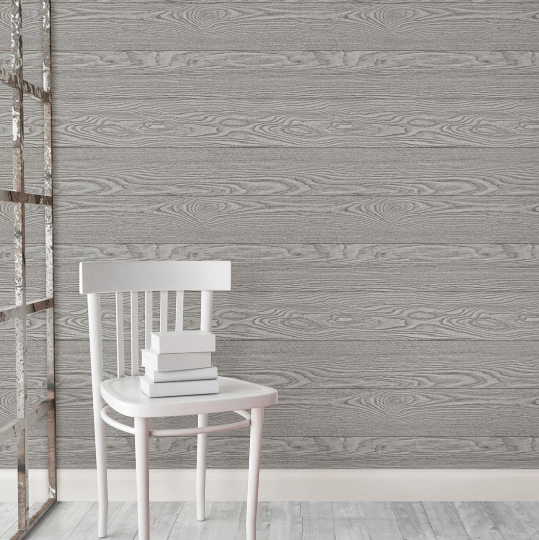 Sauvetage Peel & Stick Wallpaper, Grey