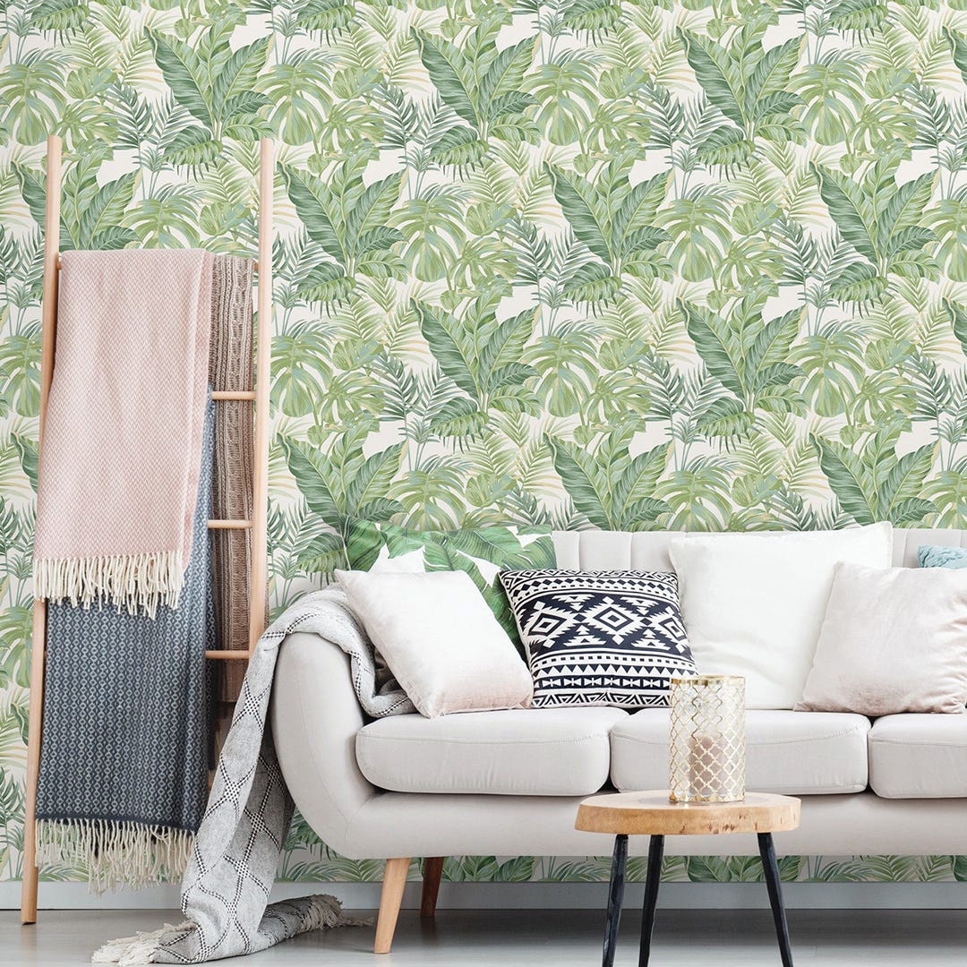Madagascar Peel & Stick Wallpaper, Green