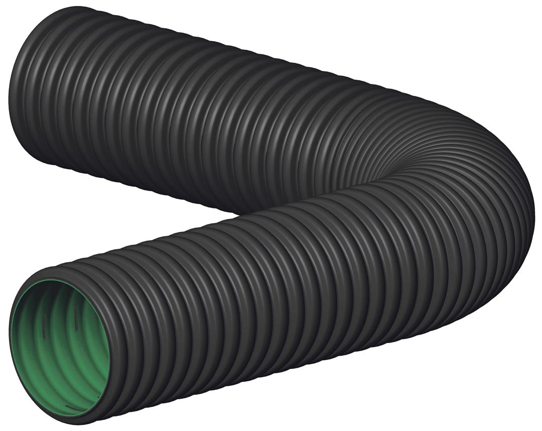 Perforated Drain with Smooth Interior Wall, 4-in.