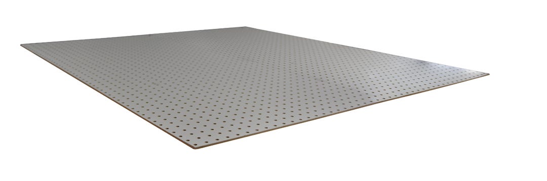 Perforated Hardboard Panel, 1/4-in. X 4-ft. X 4-ft.