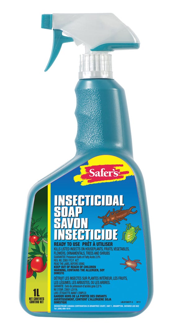 Safer's insecticidal Soap, Ready to Use, 1L