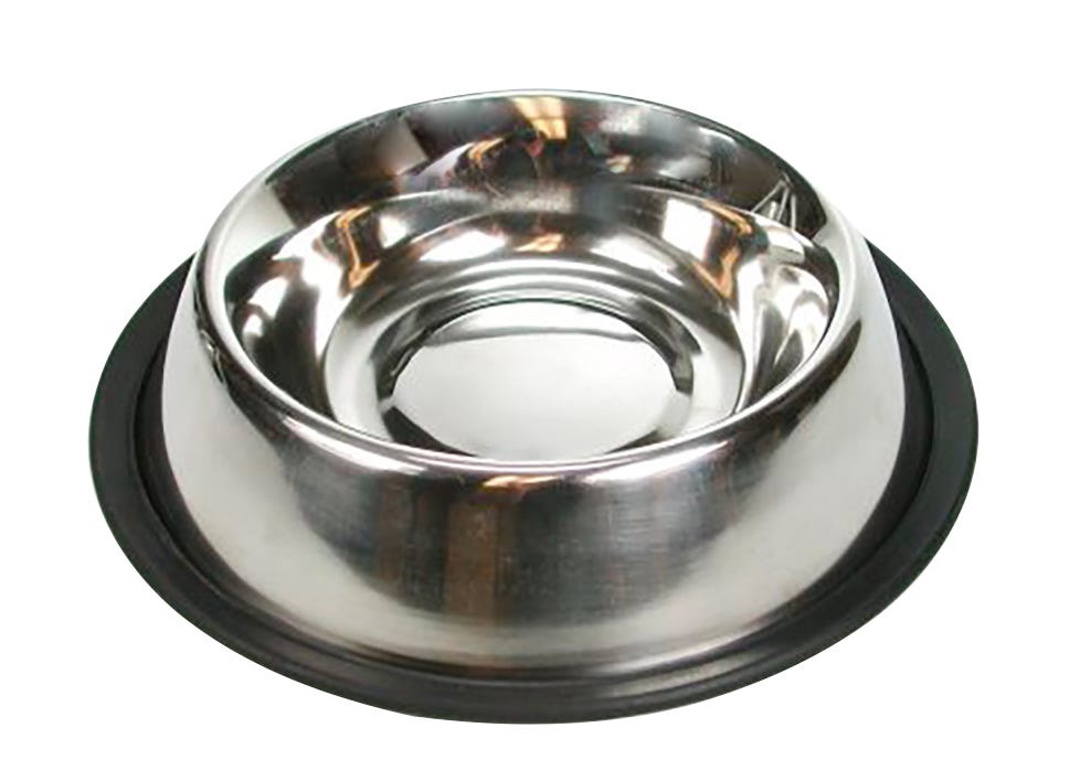 Round Pet Food Bowl, 8.25-in. X 8.25-in. X 1.5-in.