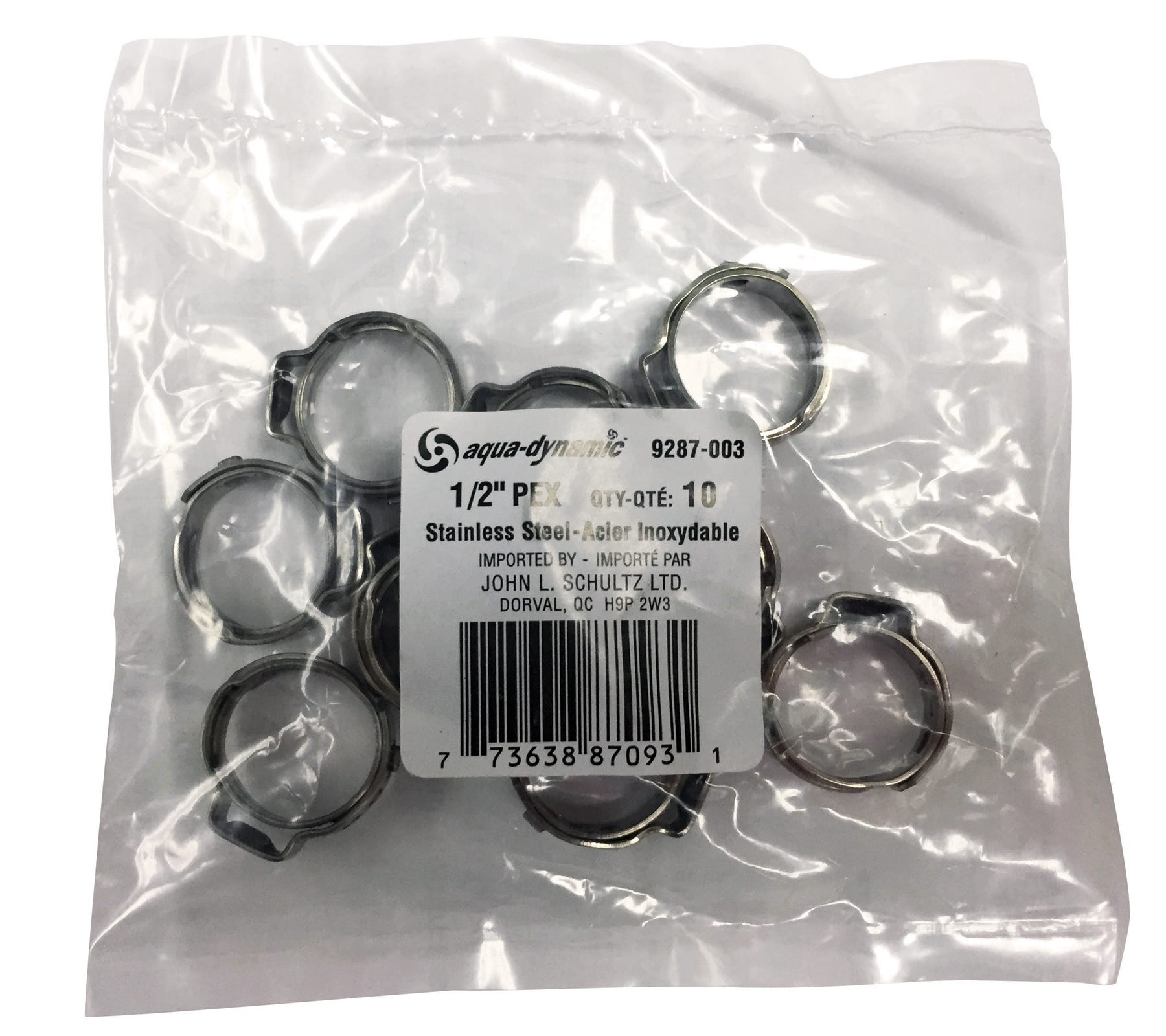 PEX Stainless Steel Cinch Clamps, 3/4-in.