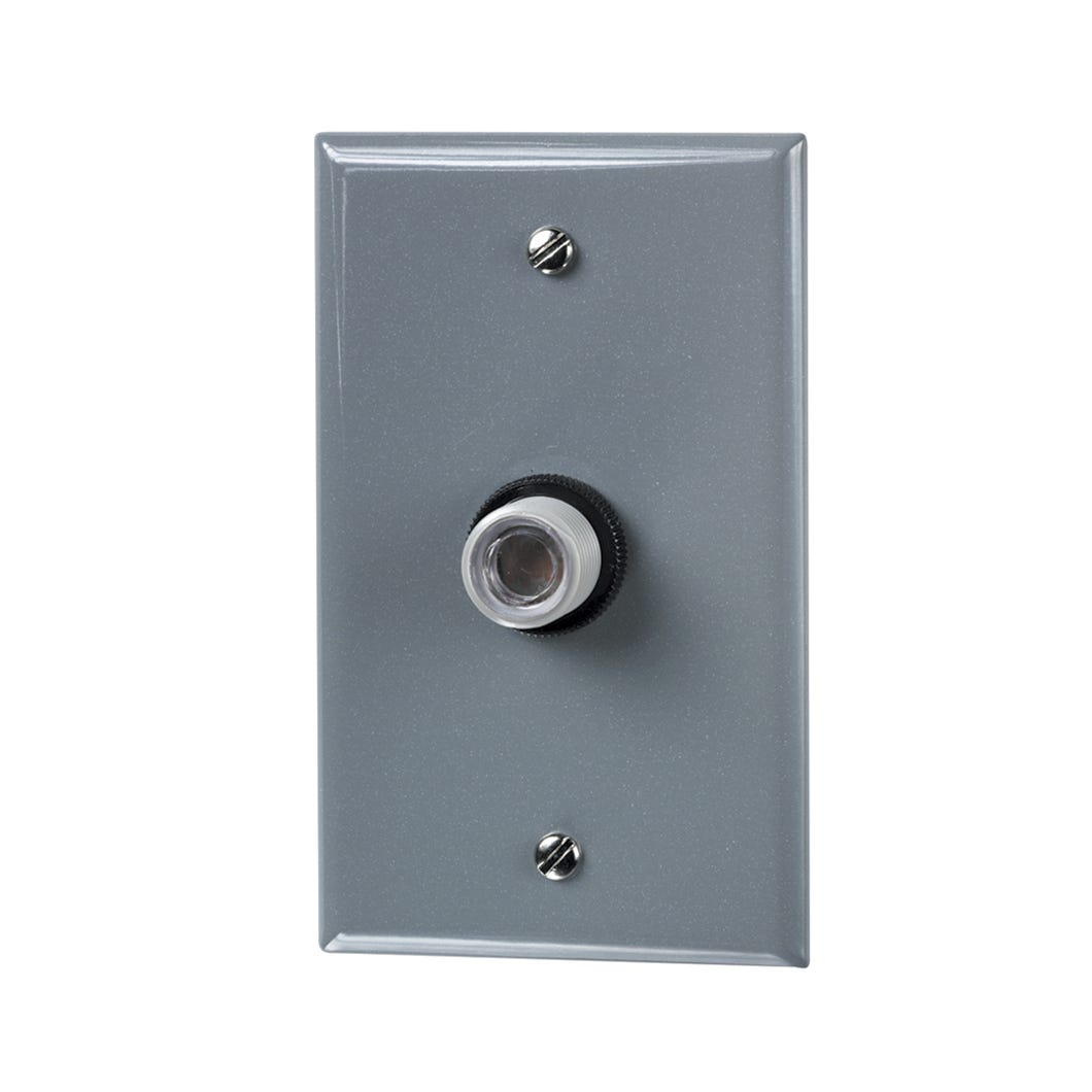 Photo control flush mount with a weatherproof wall plate