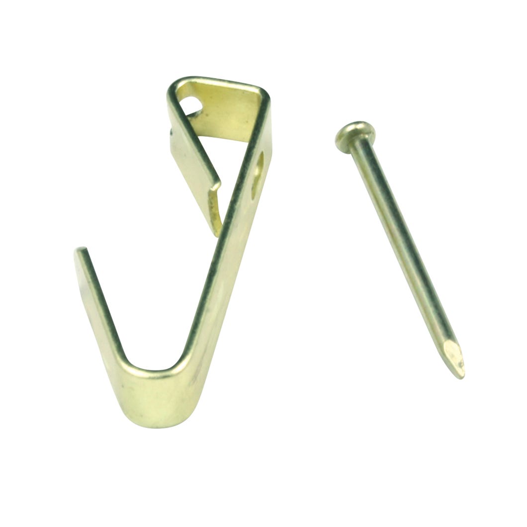 Picture hook with nail 5 lbs capacity 8/Pack