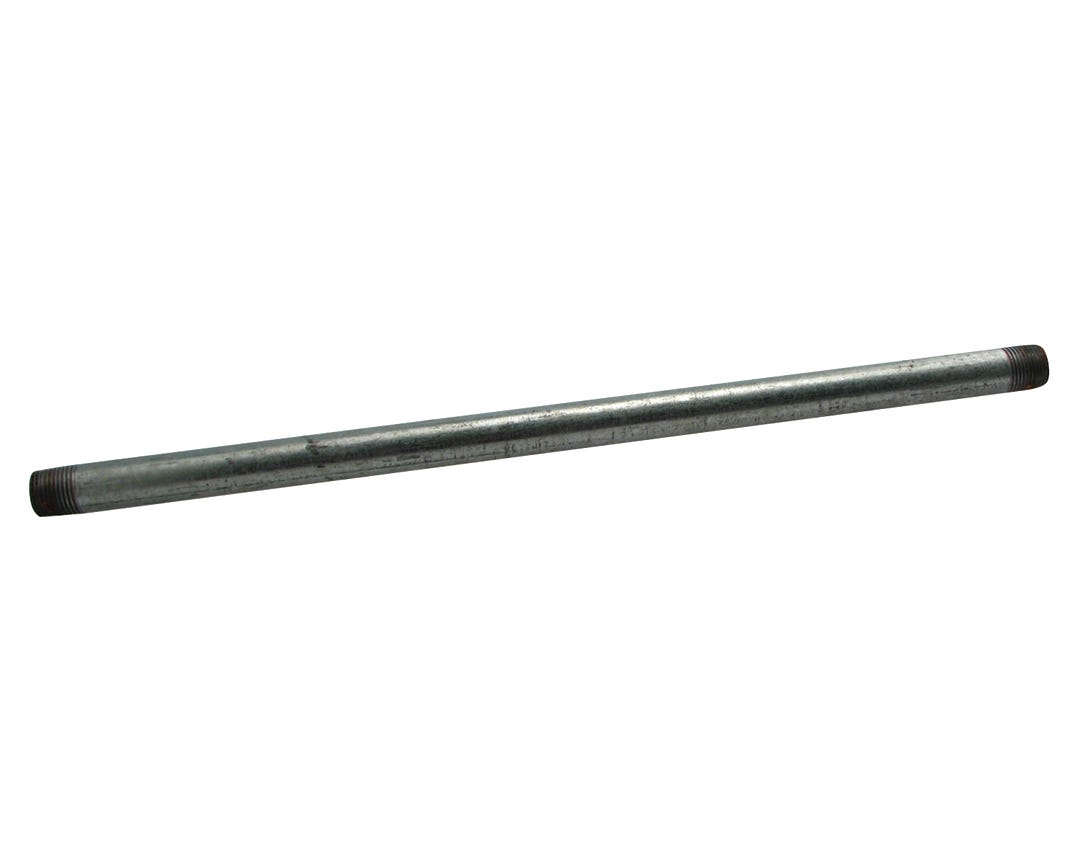 Galvanized Ready Cut Pipe, 1 1/4-in. X24-in.