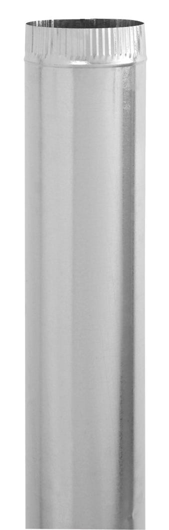 Galvanized Round Pipe, 8-in. X 60-in.