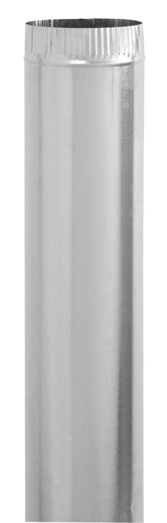 Galvanized Round Pipe, 4-in. X 30-in.