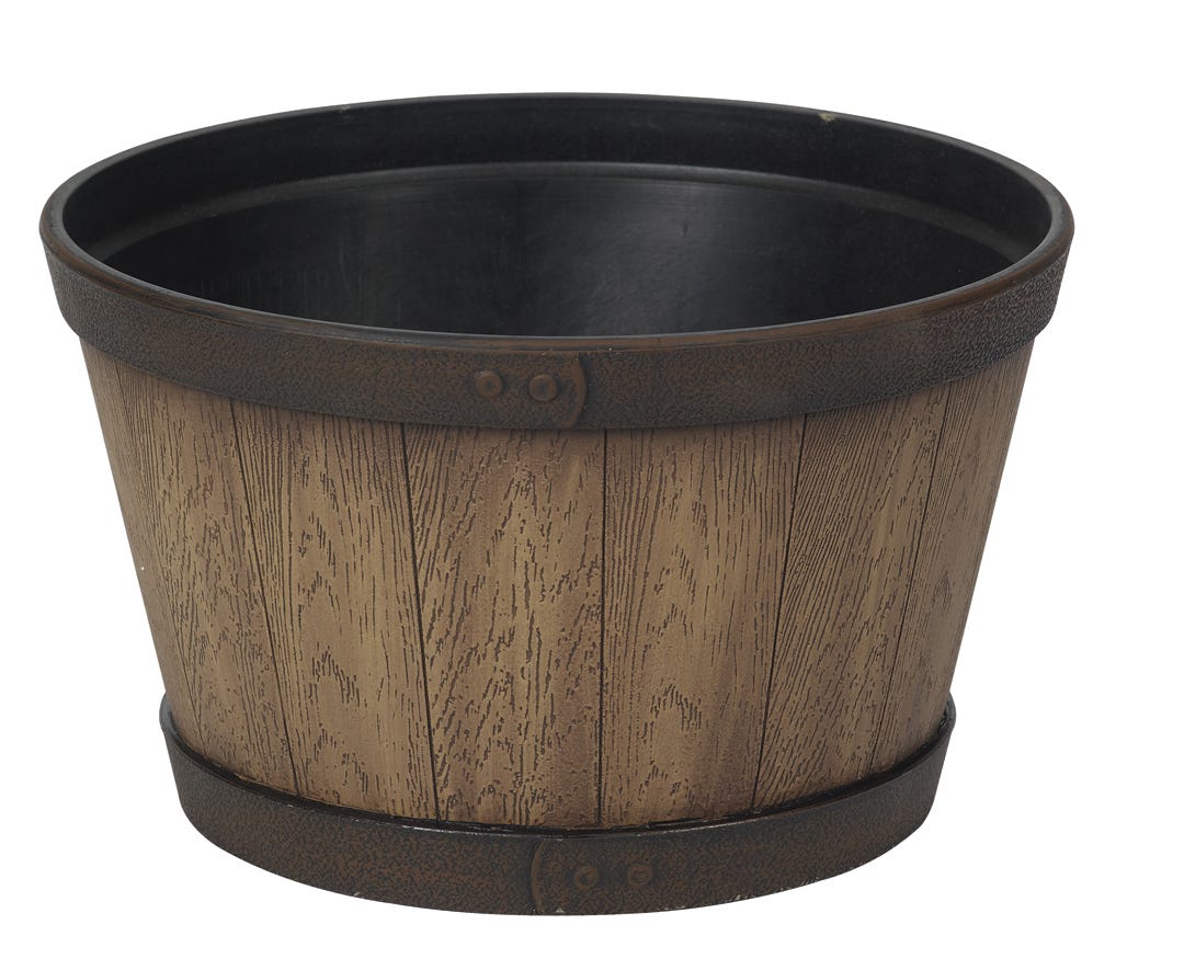 Southern Patio 15-in. Tennessee Planter, Kentucky Walnut