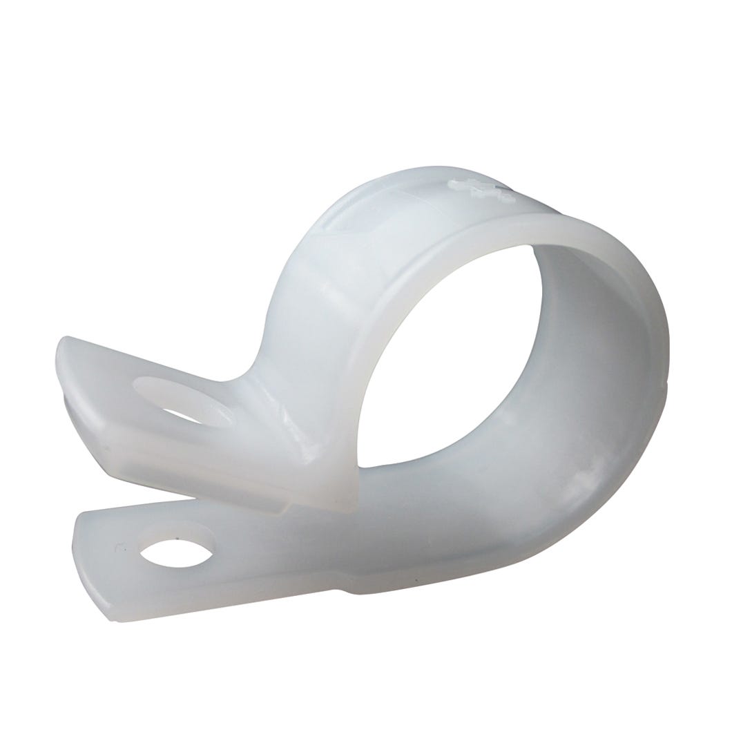 Plastic Cable Clamp, Screw/Nail Mount