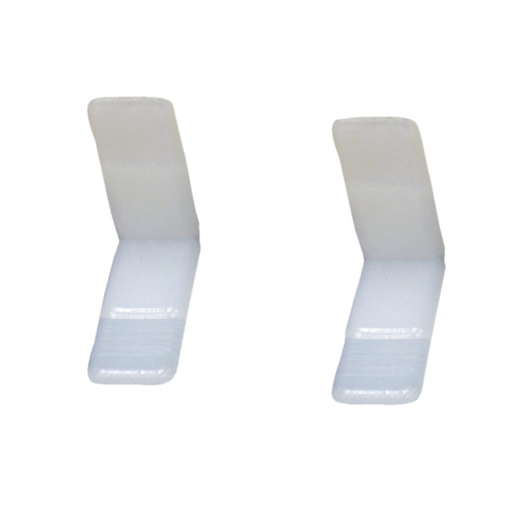 Plastic corner for central glide drawer