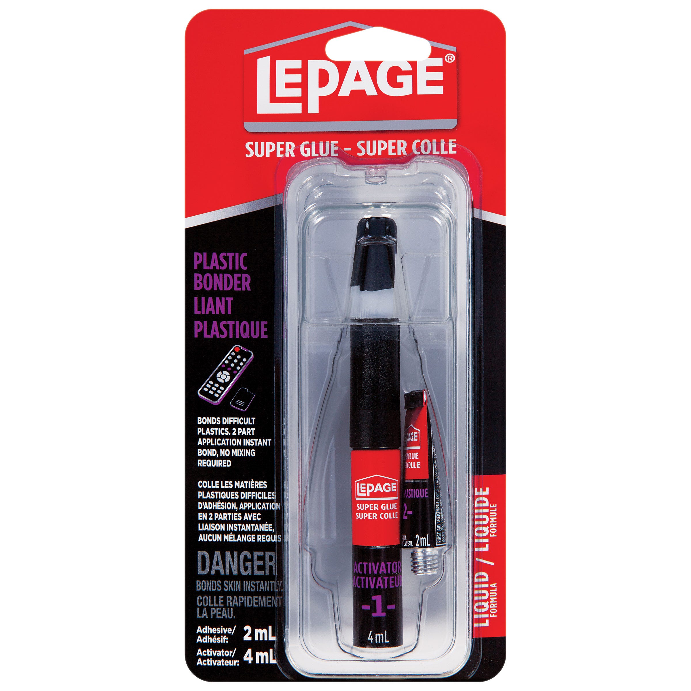 Super Glue, Plastic