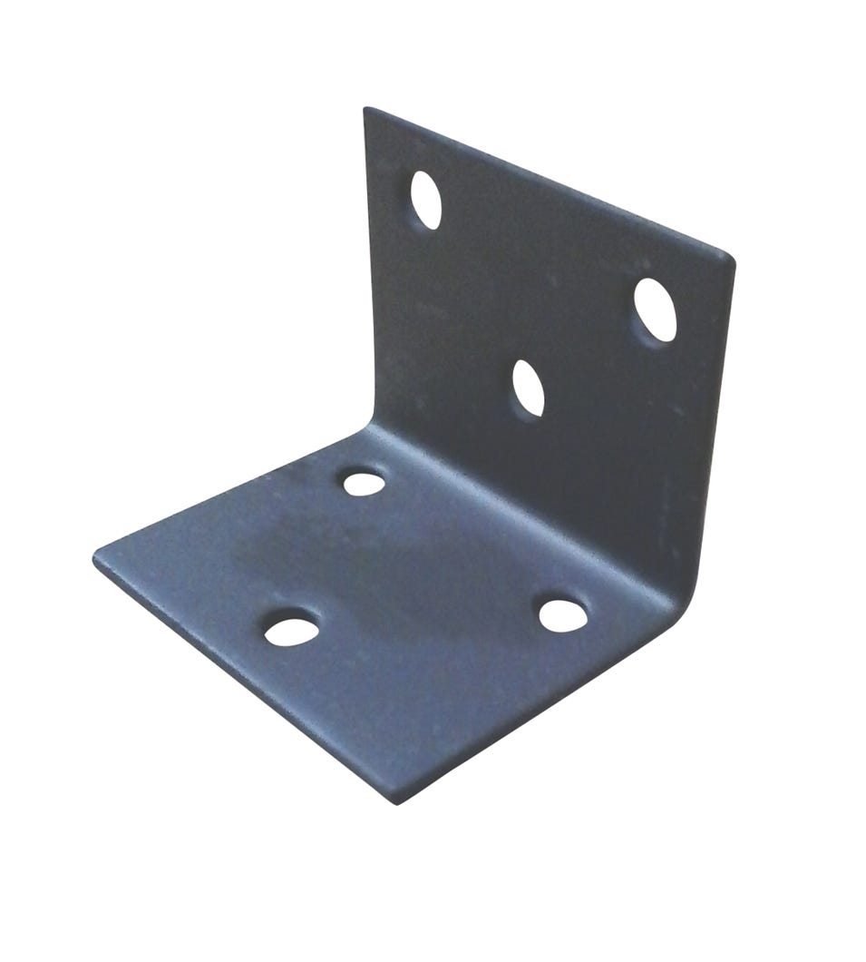 Corner Plate in Metal, 3 in. x 2-1/2 in.