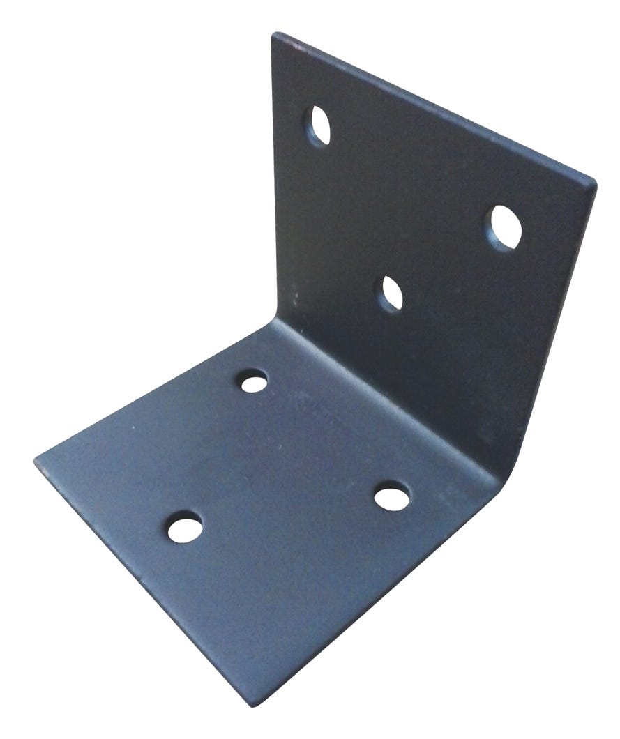 Corner Plate in Metal, 4 in. x 4 in.