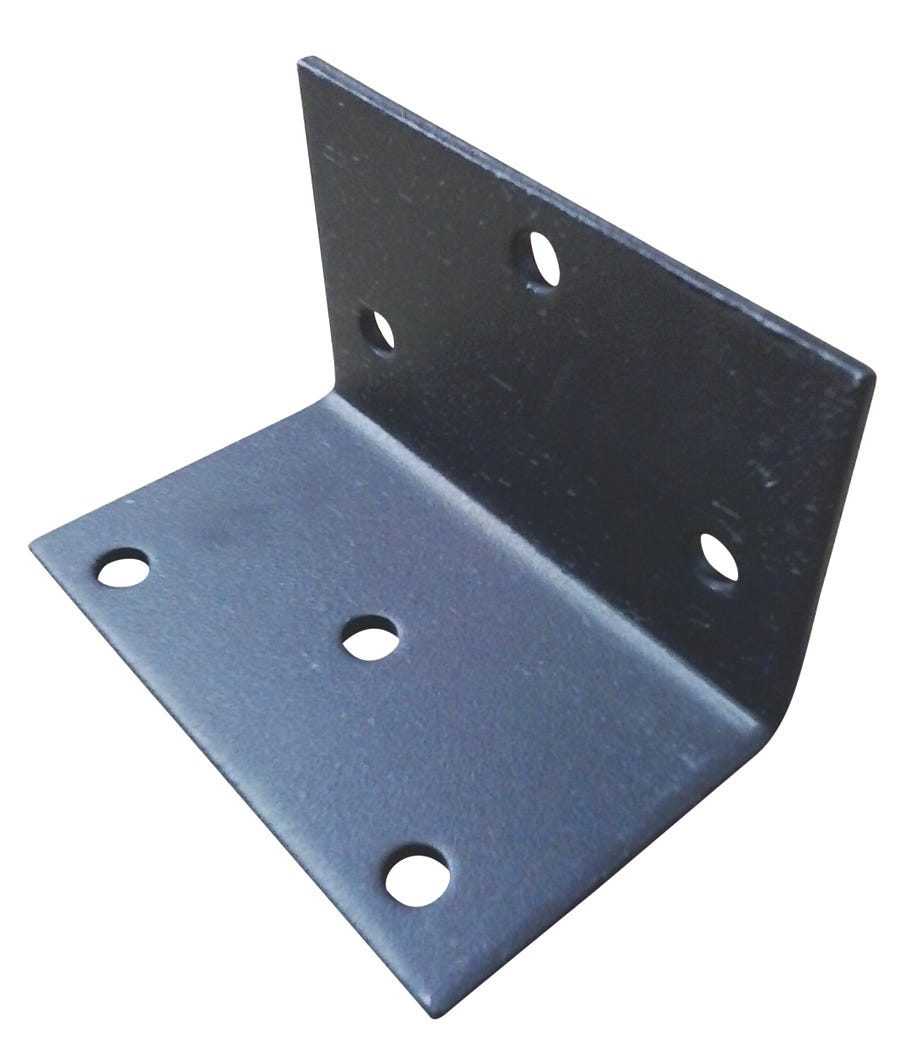 Corner Plate in Metal, 5 in. x 3-1/8 in.