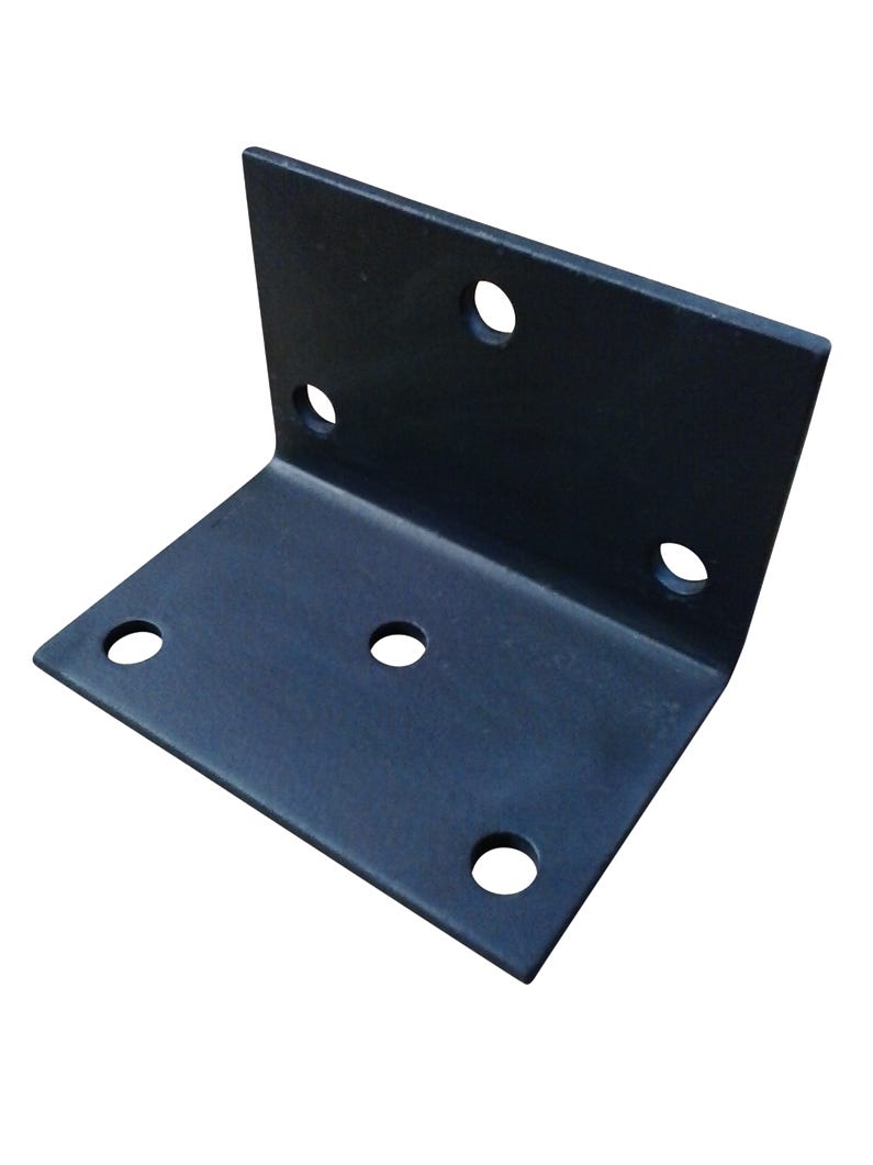Corner Plate in Metal, 6 in. x 4 in.