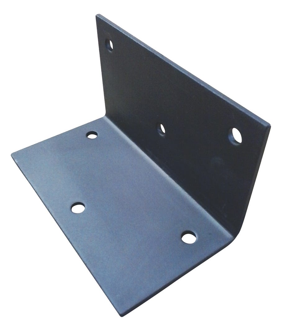 Corner Plate in Metal, 7 in. x 4 in.