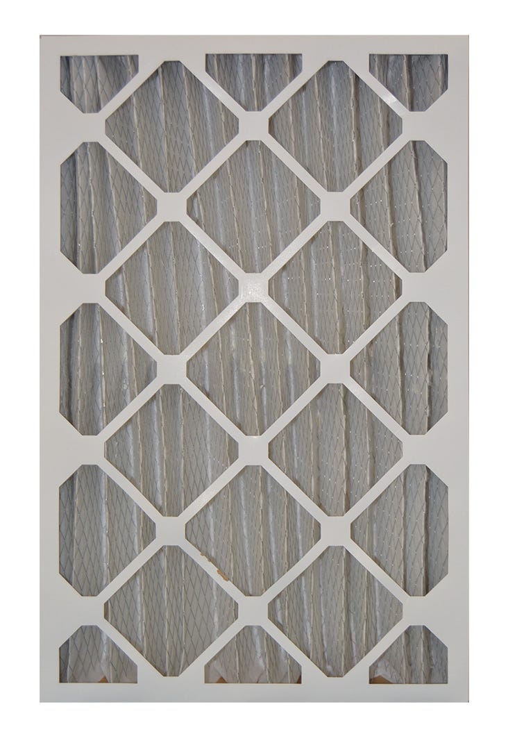 Pleated Air Filter, 16-in. X 25-in. X 4-in.