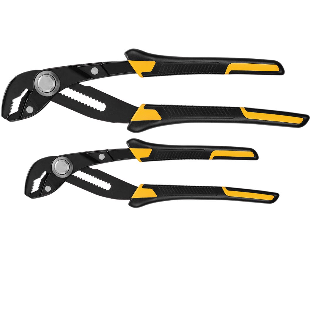 Pliers Adjustable, 17 Locking Positions 8 in. and 10 in., 2/Pack