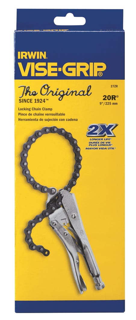 Pliers Locking Chain Clamp, 20R, 9-in.