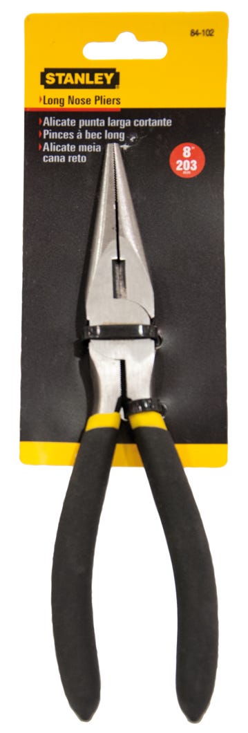 Pliers long nose 8 in
