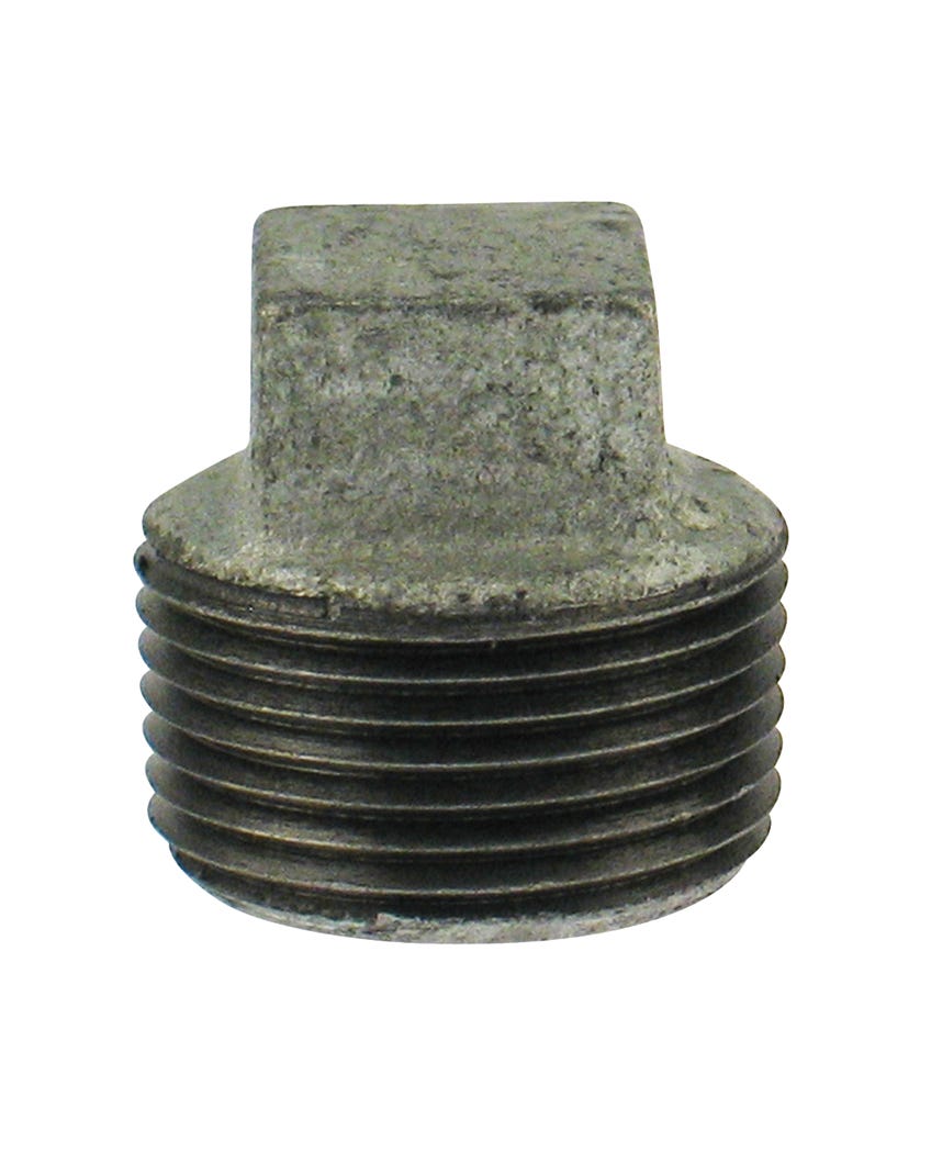 Galvanized Plug, Lead-Free, 1-in.
