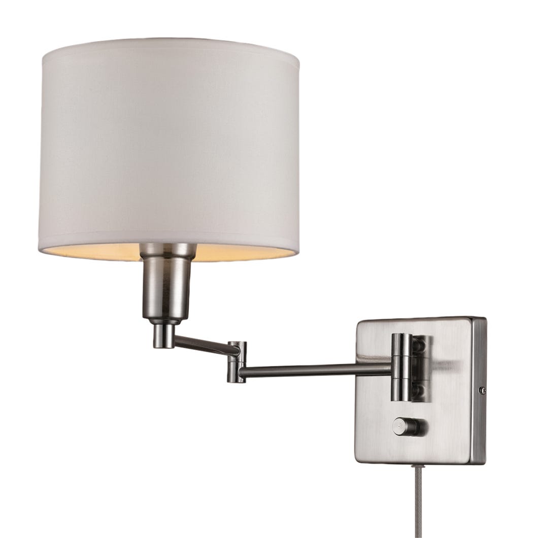 Plug-in wall sconce