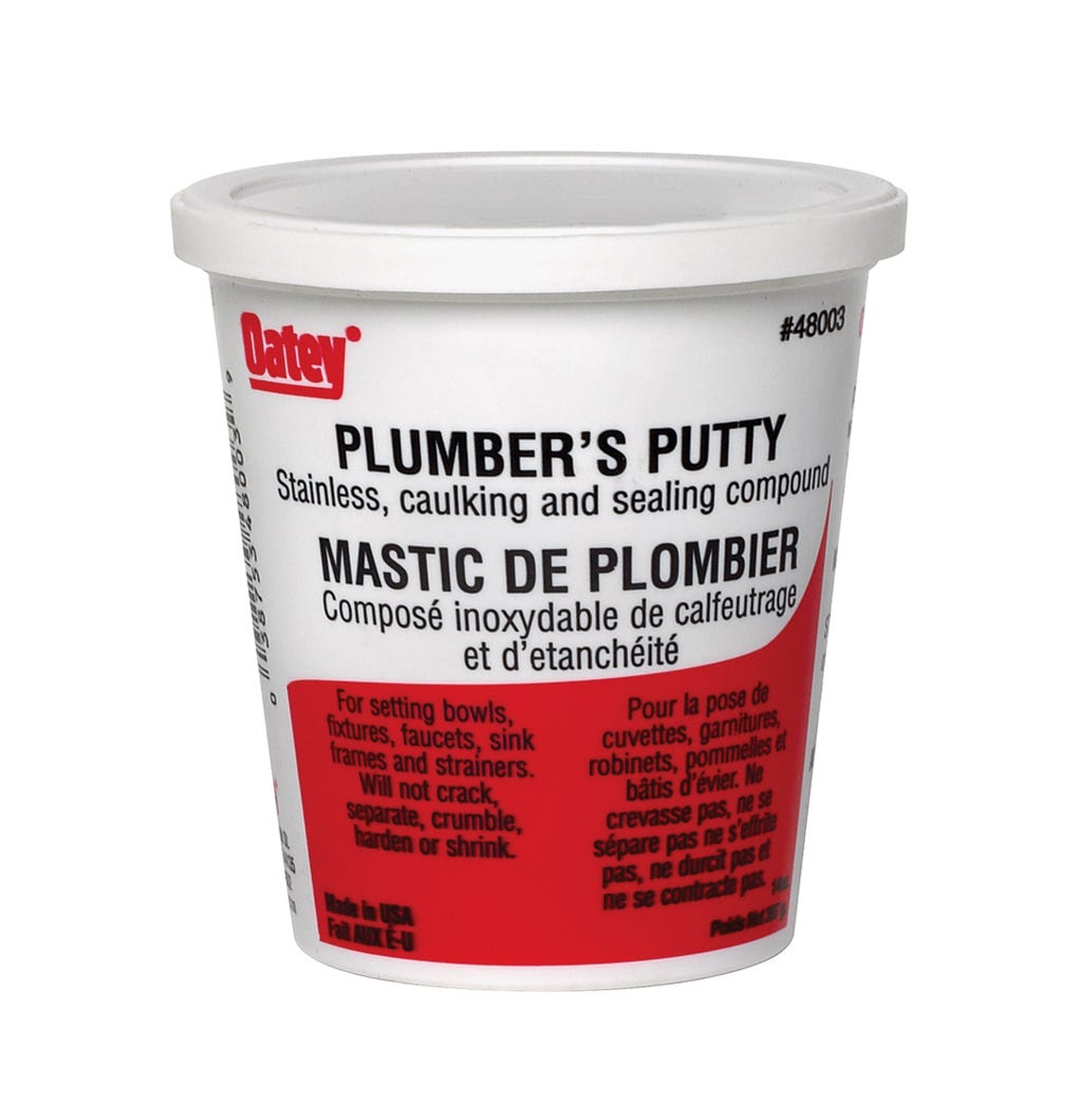 Plumbers putty for setting bowls / fixtures and faucets