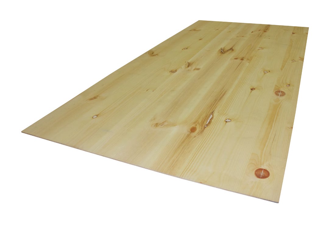 Plywood, Flat Slice Knotty Pine, 11/16-in. X 4-ft. X 8-ft.