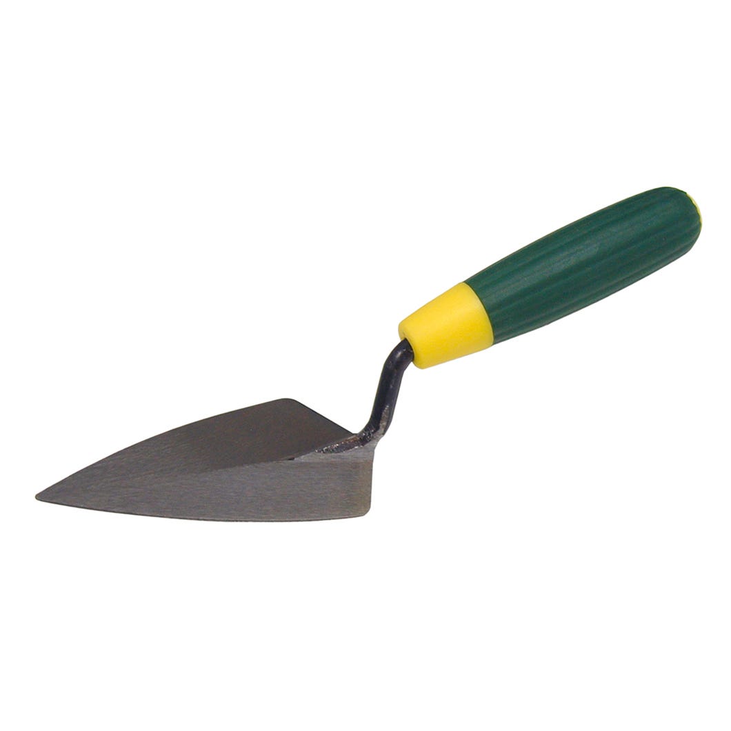 Pointing trowel rubberized grip