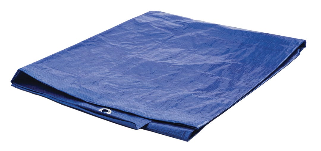 Poly Tarp, Blue, 8-ft. X 10-ft.