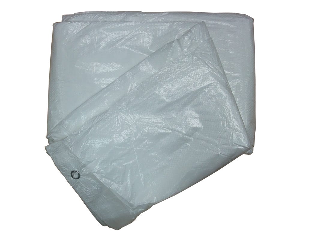 Poly Tarp, Economy Grade, 20-ft. X 30-ft., Clear White