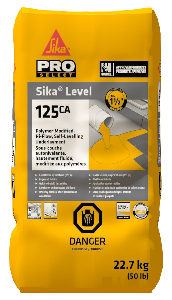 LEVEL 125 Polymer-Modified Hi-Low Sellf-Leveling Underlayment, 22.7 kg, Grey