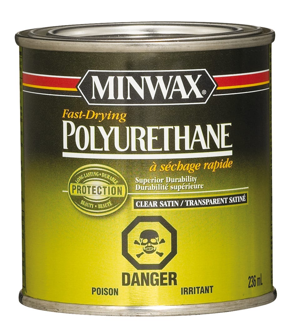 Polyurethane Varnish, Superior Durability Multi Surface, Clear Satin, 236 ml
