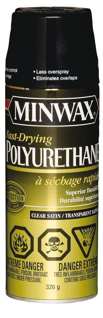 Polyurethane Varnish, Superior Durability Multi Surface, Clear Satin, 326 G