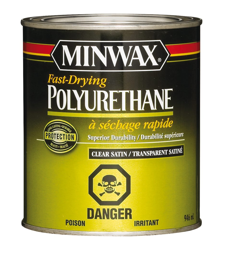 Polyurethane Varnish, Superior Durability Multi Surface, Clear Satin, 946 ml
