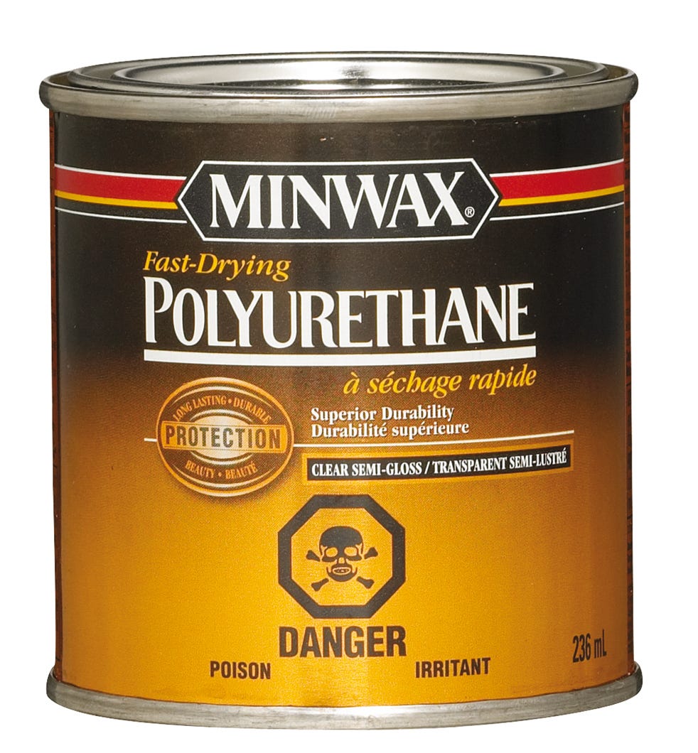 Polyurethane Varnish, Superior Durability Multi Surface, Clear Semi Gloss, 236 ml
