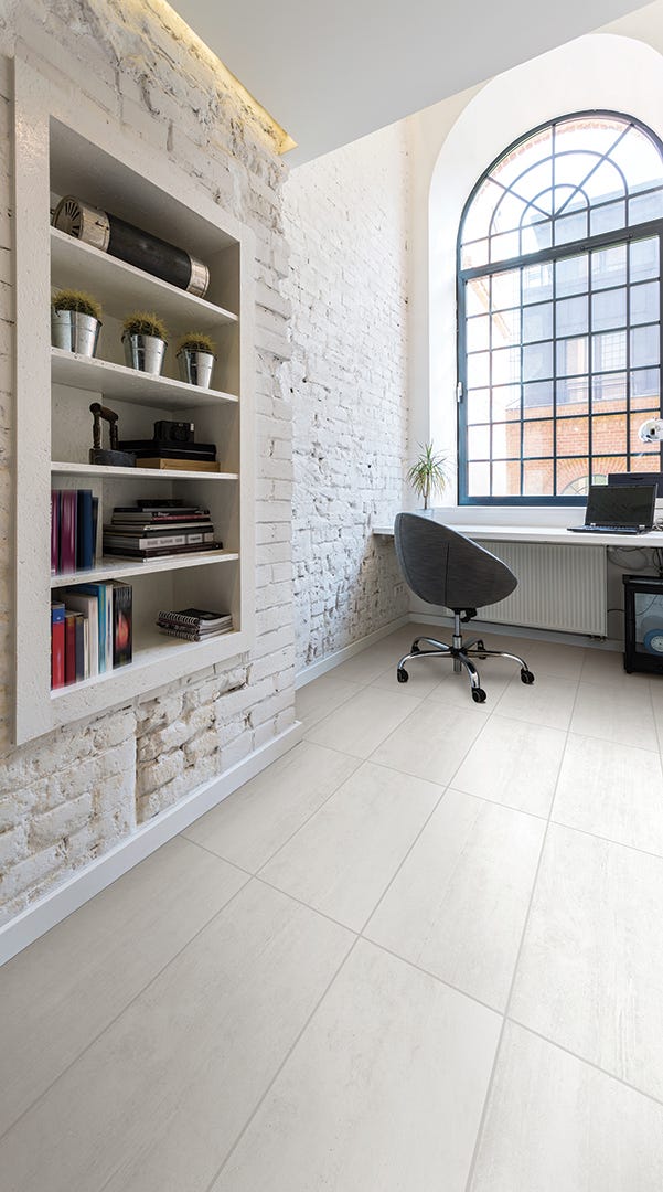 WESTSIDE Porcelain Tile, 11.8 in. x 23.6 in., White