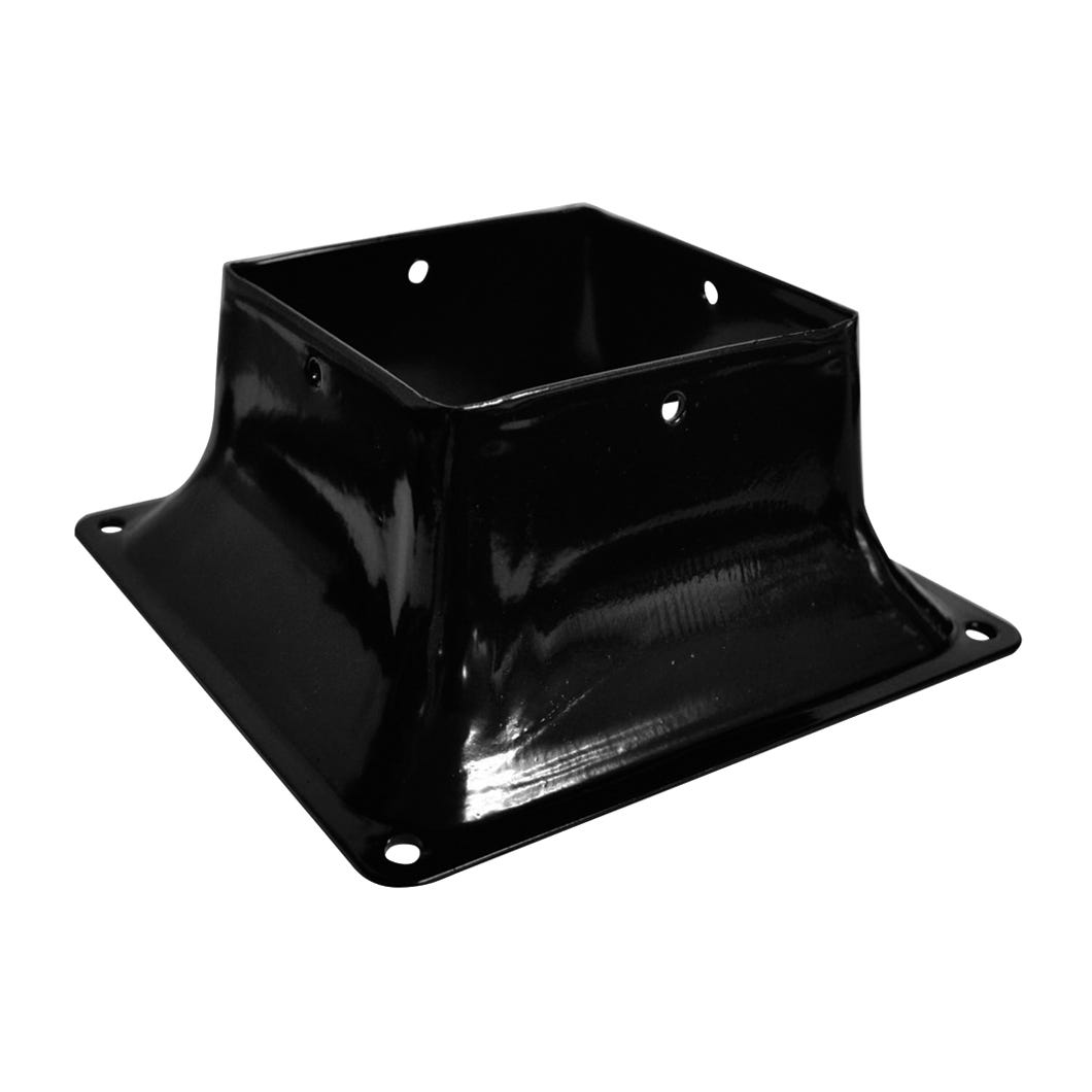 Post base for deck in steel