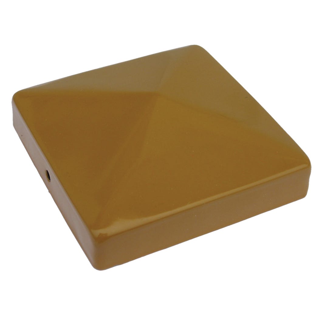 Post cap for deck in steel