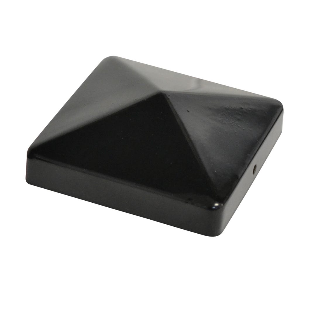 Post cap for deck in steel
