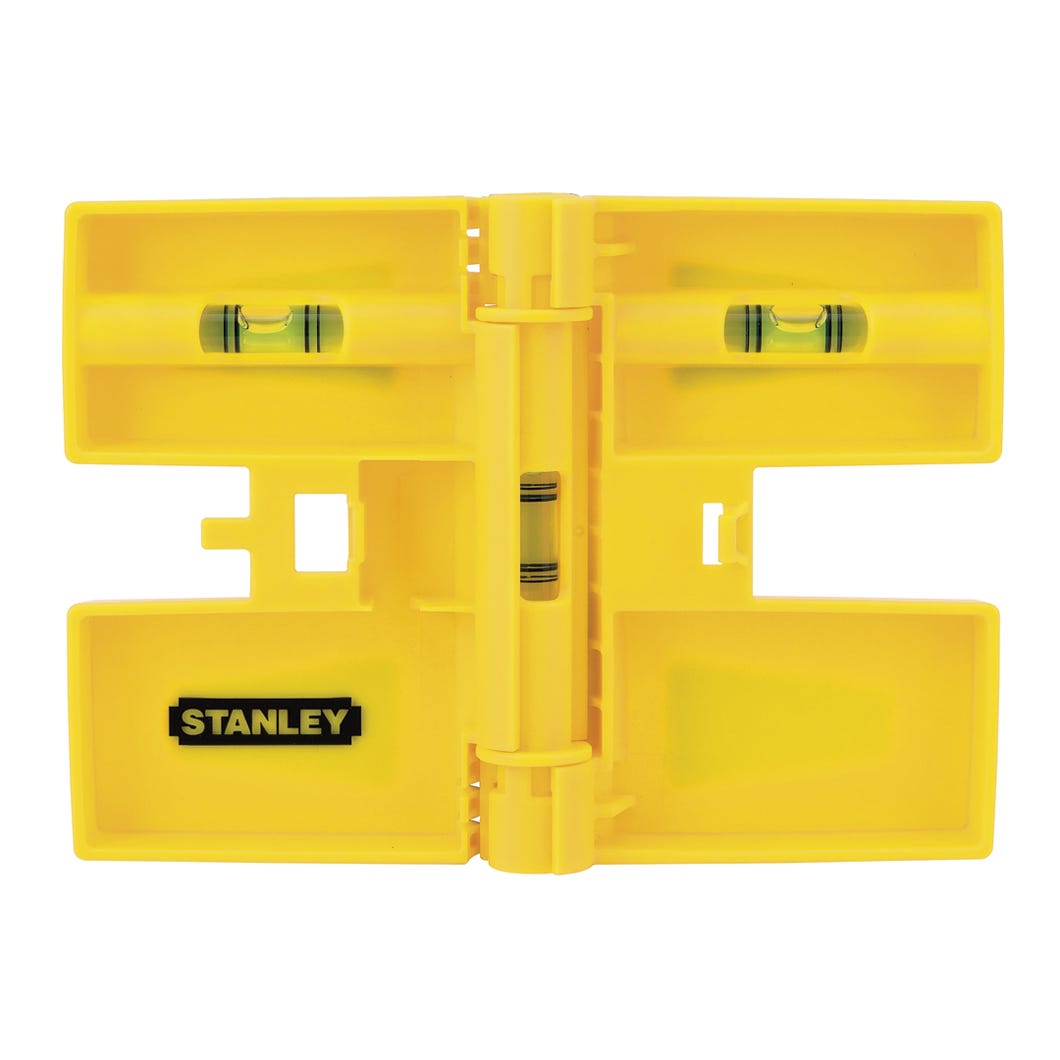 Magnetic/Foldable Post Level, 3 Vials, 6 1/8-in. X 5 55/64-in.