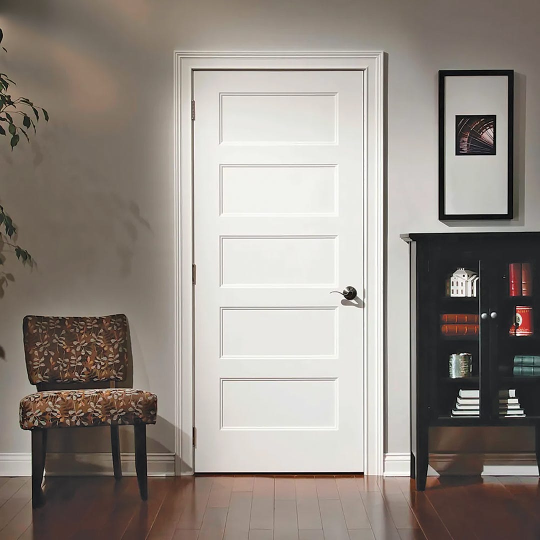 Pre-assembled Right Interior Door, Riverside, 4-9/16-in. X 32-in. X 80-in.