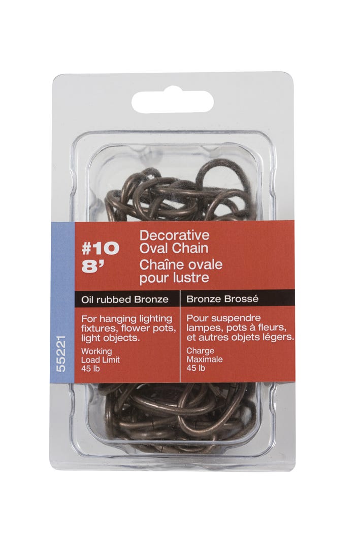 Pre-Cut Decorative Chain #10 Oval