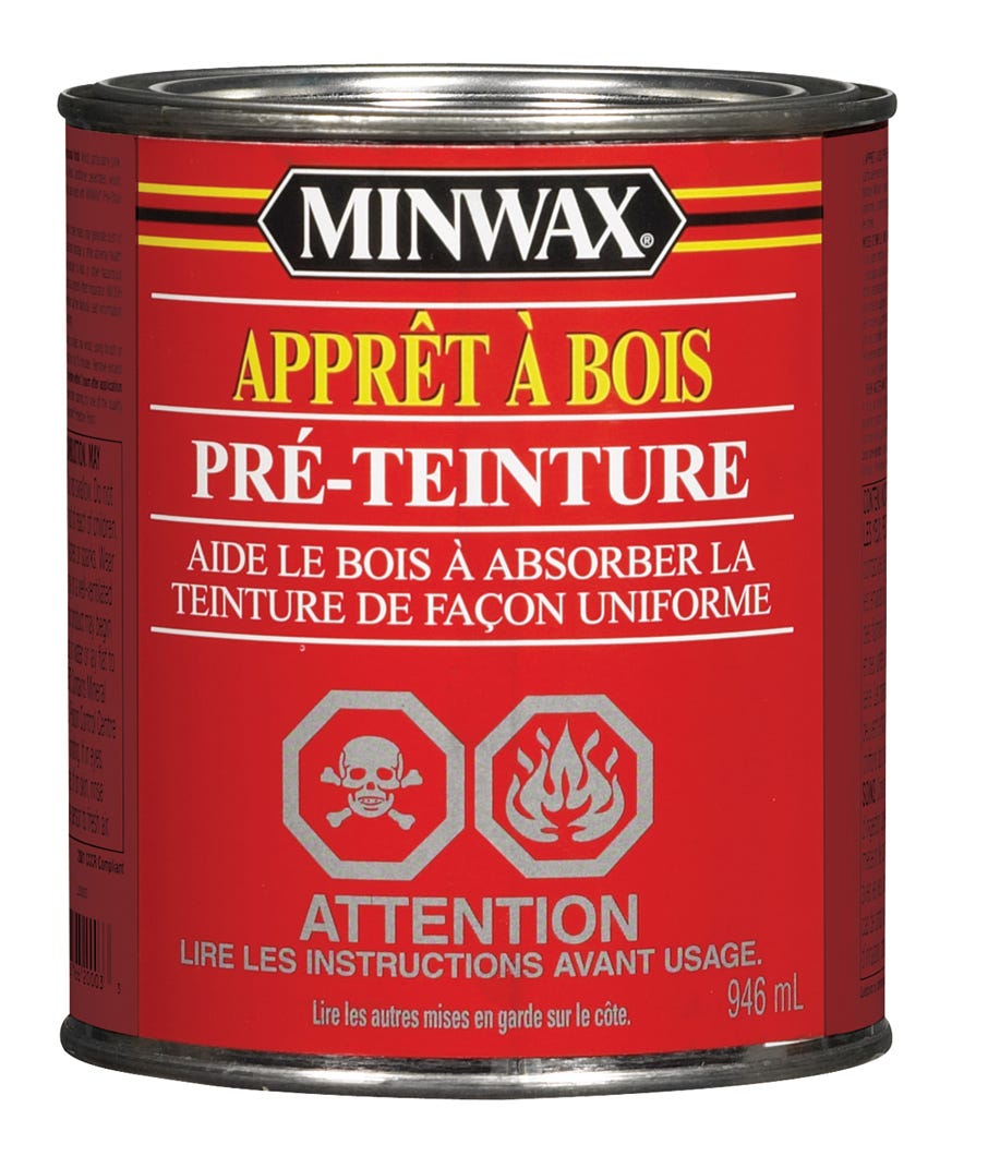 Pre-Stain Wood Conditioner, Oil Based, 946 ml