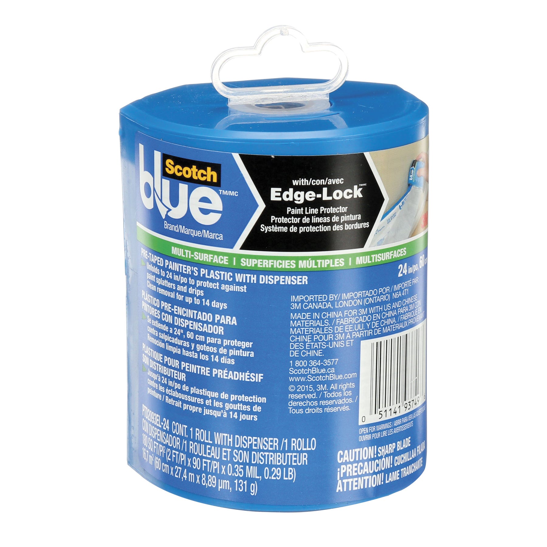 Pre-Taped Painter's Plastic with Dispenser