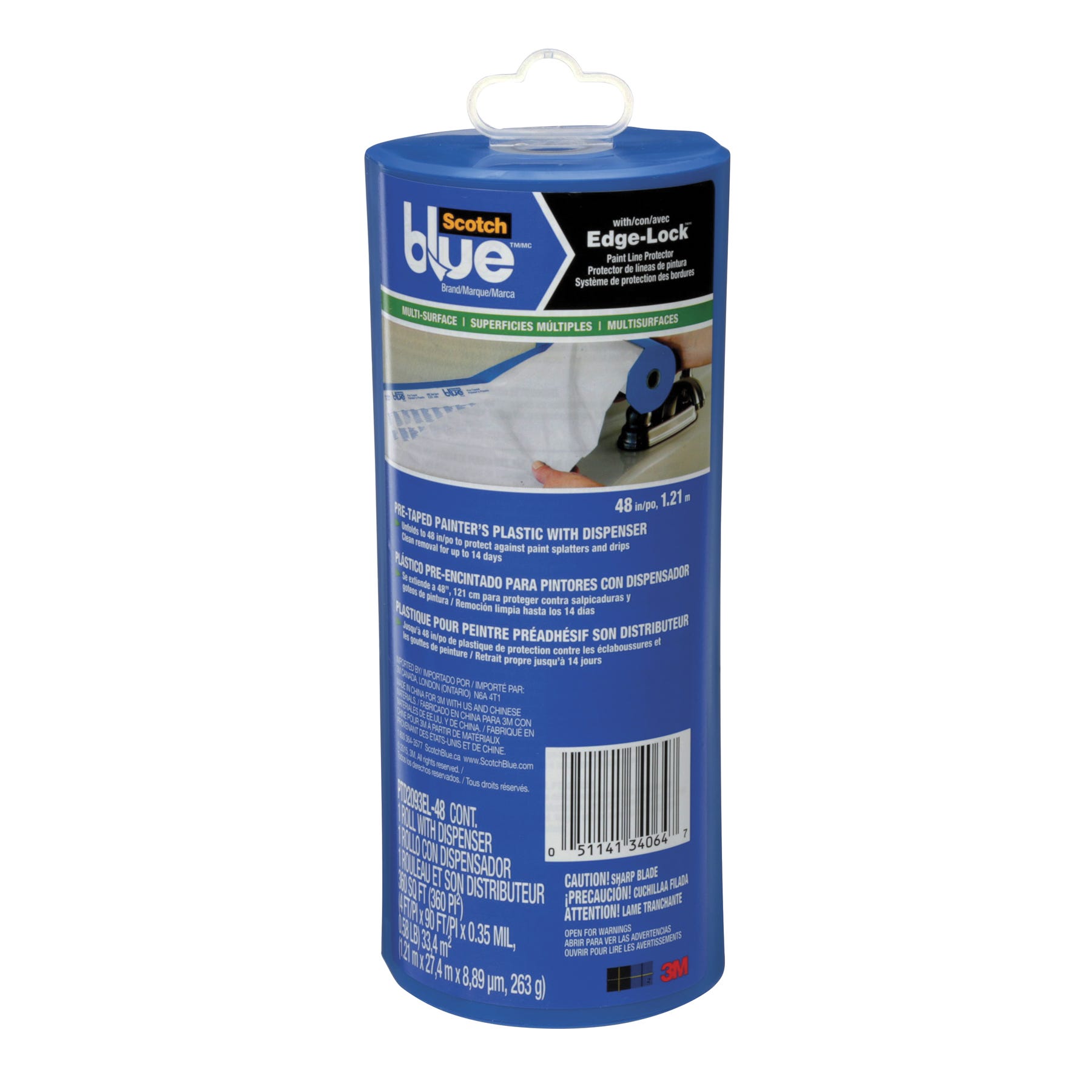 Pre-Taped Painter's Plastic with Dispenser
