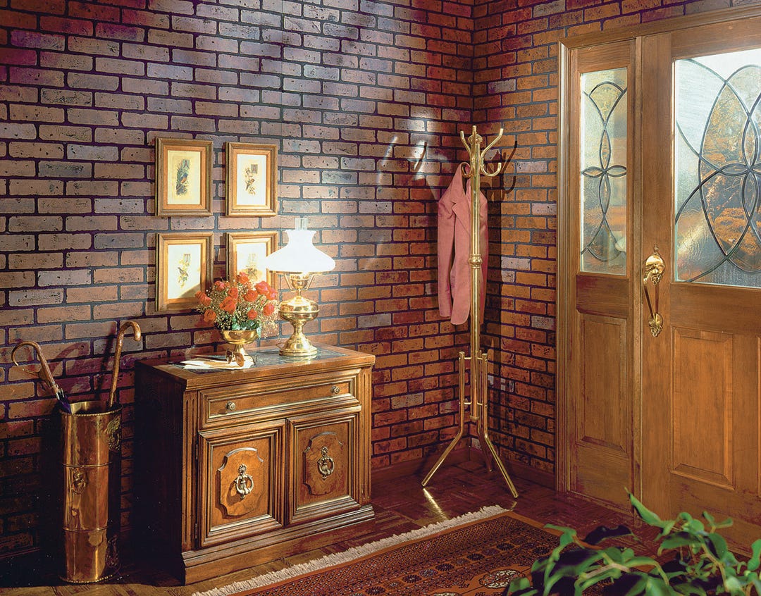Prefinished Panel, Gaslight Brick, 4-ft. X 8-ft.